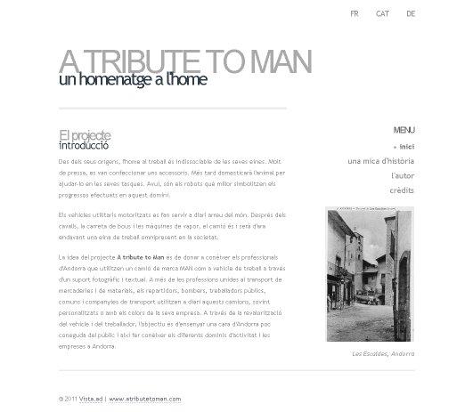 A tribute to man